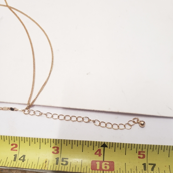 Gorgeous 3 Layer Gold tone Necklace - Picture 2 of 8